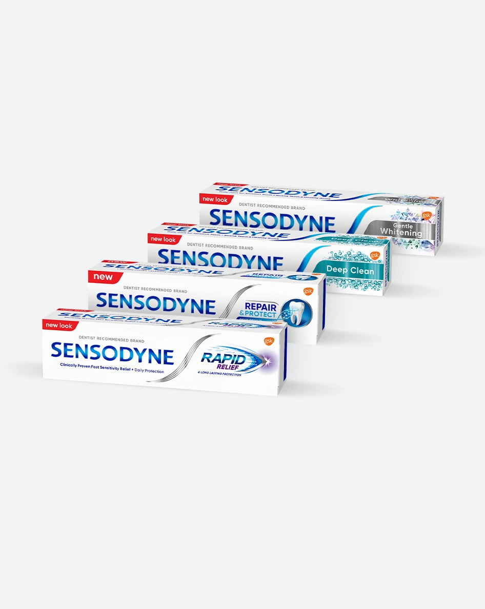 Explore Sensodyne toothpastes
