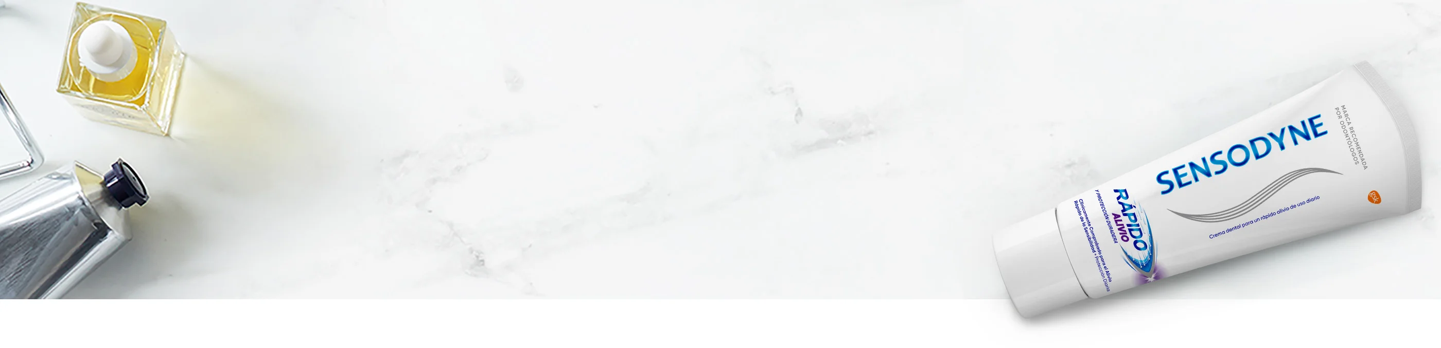 Banner de pasta dental Sensodyne 