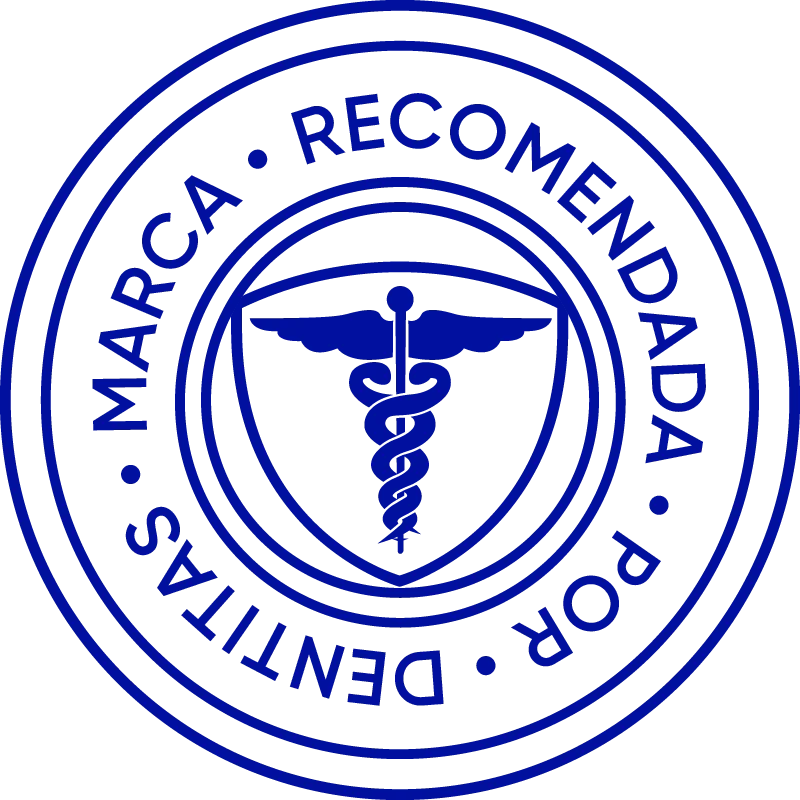 Símbolo de marca recomendada por dentistas