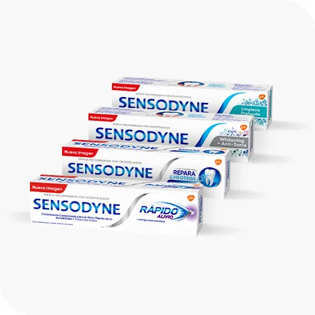 Variety of Sensodyne Toothpaste products for tooth sensitivity