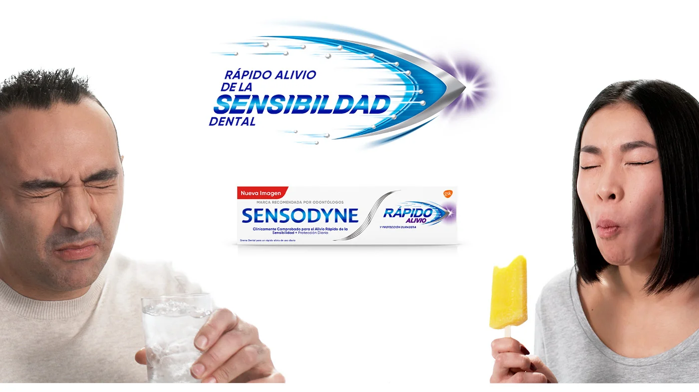 Adultos que muestran dolor provocado por sensibilidad dental 