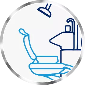 Icon of dentist's chair