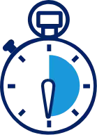 Brush your teeth for 2 minutes stopwatch icon