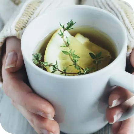 Cup of hot beverage